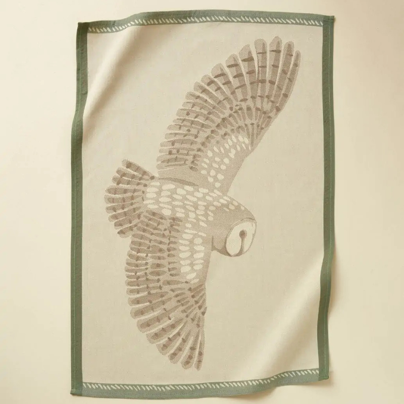 TORCHON JACQUARD L'ENVOL NATUREL - SYLVIE THIRIEZ TORCHON JACQUARD L'ENVOL NATUREL - SYLVIE THIRIEZ