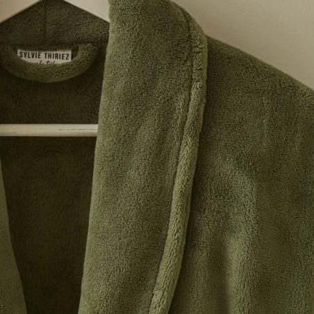 ROBE DE CHAMBRE POLAIRE KAKI - SYLVIE THIRIEZ