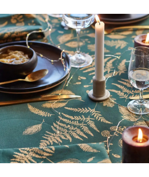 NAPPE FORET ENCHANTEE IMPRIMEE 160X160 - SYLVIE THIRIEZ