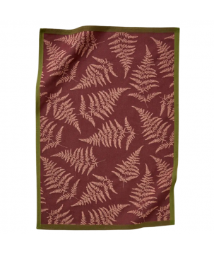 TORCHON JACQUARD FORET ENCHANTEE BORD - SYLVIE THIRIEZ