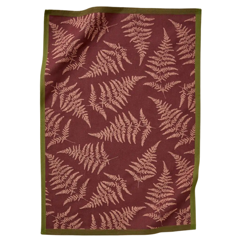 TORCHON JACQUARD FORET ENCHANTEE BORD - SYLVIE THIRIEZ TORCHON JACQUARD FORET ENCHANTEE BORD - SYLVIE THIRIEZ