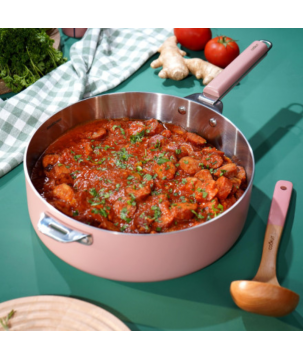LA MERVEILLEUSE SAUTEUSE INOX 28CM GUIMAUVE - COOKUT