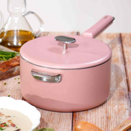 LA MERVEILLEUSE CASSEROLE INOX 20CM GUIMAUVE - COOKUT