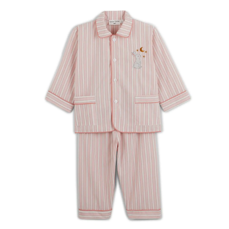 PYJAMA ENFANT DIMANCHE ROSE - SYLVIE THIRIEZ PYJAMA ENFANT DIMANCHE ROSE - SYLVIE THIRIEZ