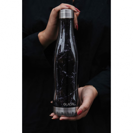 BOUTEILLE BLACK MARBLE 400ML "GLACIAL"