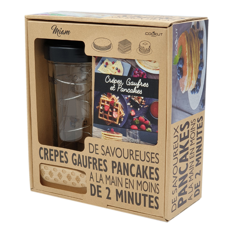 COFFRET MIAM A CREPE GAUFRE PANKAKE - COOKUT COFFRET MIAM A CREPE GAUFRE PANKAKE - COOKUT