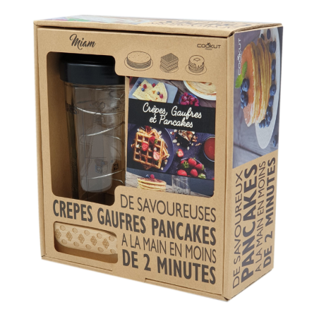 COFFRET MIAM A CREPE GAUFRE PANKAKE - COOKUT