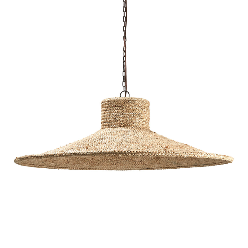 SUSPENSION MADDY GM JUTE NATUREL DIA 85X19 - BLANC D'IVOIRE