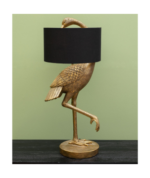 LAMPE ECHASSIER DORE + A/J BLEU