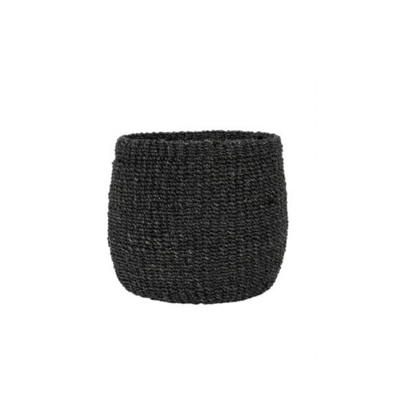 CACHE POT ABAKA NOIR PETIT