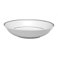 ASSIETTE A SOUPE "GINGER" X6 BLANC/PLATINE D13CM