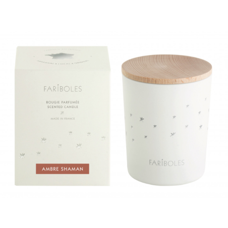 BOUGIE 185G AMBRE SHAMAN FARIBOLES