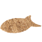 SOUS-ASSIETTE POISSON ROTIN