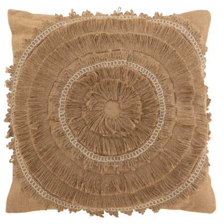 COUSSIN BRUNO CARRE JUTE/COTON MARRON