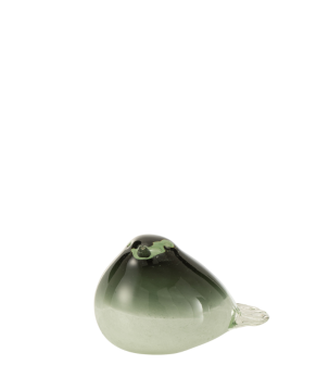 OISEAU VERRE VERT/BLANC L