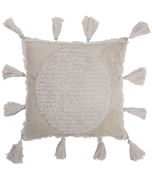 COUSSIN FLOCHES POLYESTER BLANC