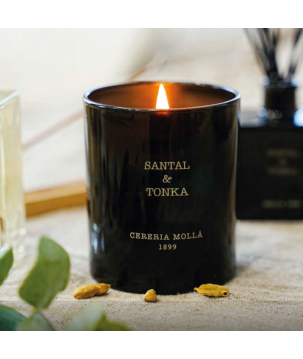 BOUGIE 230 GR - 1 MECHE : SANTAL et TONKA - CERERIA MOLLA