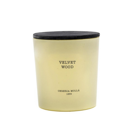 BOUGIE XL - 600 GR - 3 MECHES : VELVET WOOD - CERERIA MOLLA