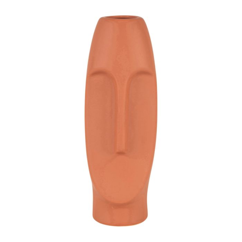 VASE FACE TERRACOTTA 11X11XH31