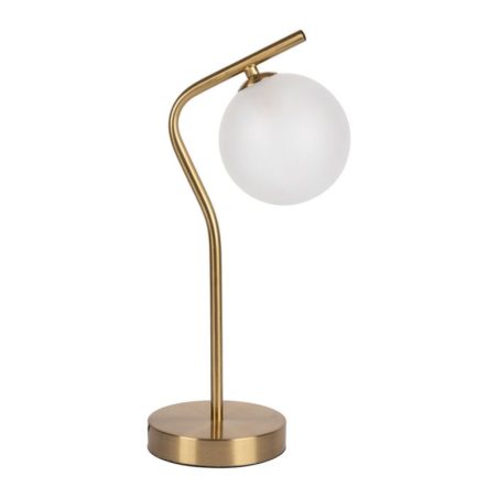 LAMPE ARDECOR DORE + BLANC 20X15XH37CM