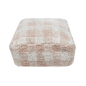 POUF VICHY ROSE 20X40X40CM - LORENA CANALS