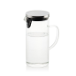 CARAFE VERRE COUVERCLE METAL 17X9,5X22,5CM - ANDREA